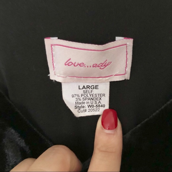 Love...Ady black velvet dress - Picture 3 of 6